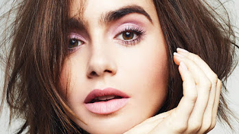 دانلود والپیپر لیلی کالینز کلوزآپ Lily Collins Close-up