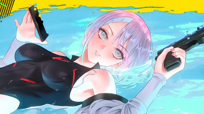 دانلود والپیپر لوسی Cyberpunk Edgerunners Lucy Cyberpunk Edgerunners