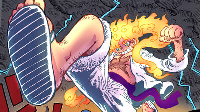 دانلود والپیپر لافی گیر ۵ خدای نیکا وان پیس Luffy Gear 5 Sun God Nika One Piece