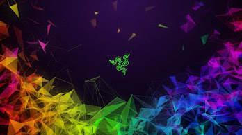دانلود والپیپر لوگو ریزر انتزاعی Razer Logo Colorful Abstract