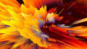 دانلود والپیپر انفجار رنگی انتزاعی Abstract Colorful Explosion