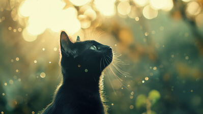 دانلود والپیپر گربه سیاه Black Cat