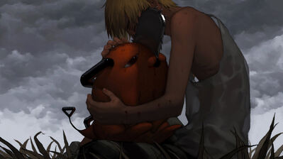 دانلود والپیپر دن جی و پوچیتا چینسا من Chainsaw Man Denji and Pochita