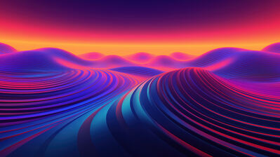 دانلود والپیپر تیون انتزاعی رنگی Dune Colorful Abstract Digital Art