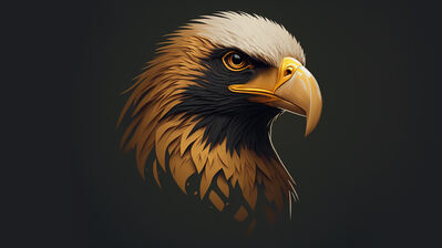 دانلود والپیپر عقاب پرنده حیوان آرت هوش مصنوعی Eagle Bird Animal Background AI Art