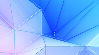 دانلود والپیپر انتزاعی چندضلعی آبی Polygon Blue Color Abstract