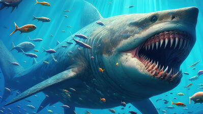 دانلود والپیپر کوسه ماهی اقیانوس زیر آب Shark Fish Ocean Underwater