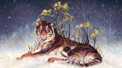 دانلود والپیپر ببر فانتزی Tiger Fantasy