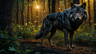 دانلود والپیپر گرگ جنگل Wolf Forest