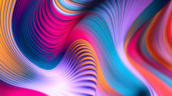 دانلود والپیپر موج انتزاعی رنگی متحرک Colorful Abstract Moving Wave