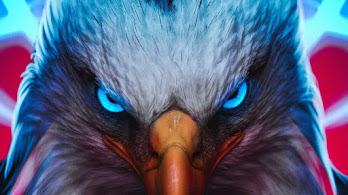 دانلود والپیپر عقاب با چشمان نافذ Eagle Eyes Digital Art