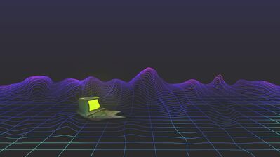 دانلود والپیپر انتزاعی کامپیوتر رترو Retro Computer Abstract