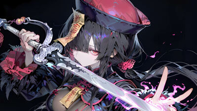 دانلود والپیپر دختر انیمه شمشیر جیانگ‌شی Anime Girl Sword Jiangshi