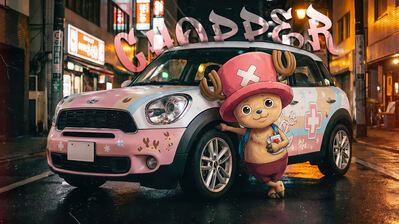 دانلود والپیپر چوپر ماشین وان پیس Chopper One Piece Car