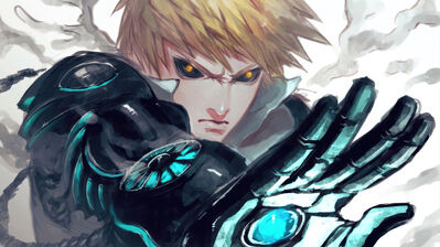 دانلود والپیپر جنوس از وان پانچ من One Punch Man | جنوس رو گذاشتی چون سایبورگ دوست داری، ولی توی ریل لایف هنوز آنتن‌های عاطفی‌ات قطع وصلی دارن.