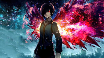دانلود والپیپر توکا توکیو غول Touka Tokyo Ghoul | توکا یعنی کاگونه و قهوه. تو کاگونه نداری، قهوه که می‌خوری ولی استایل نه.