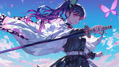 دانلود والپیپر کانائو تسویوری دیمون اسلیر Kanao Tsuyuri Demon Slayer Kimetsu no Yaiba