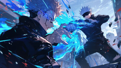 دانلود والپیپر سوکونا و یوجی vs گوجو جوجوتسو کایسن Sukuna Yuji Itadori vs. Gojo Jujutsu Kaisen