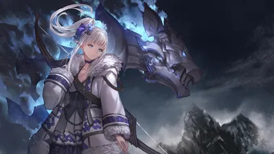 دانلود والپیپر دختر انیمه الف فانتزی Anime Elf Girl Fantasy Art
