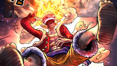 دانلود والپیپر لافی خدای خورشید گیر ۵ One Piece Gear 5