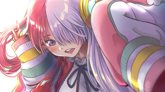 دانلود والپیپر آرت اوتا وان پیس رد Uta One Piece Red Pixiv Art