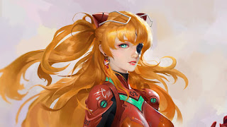 دانلود والپیپر آسوکا اونجلیون Evanjeliyeon Asuka Eyepatch | آسوکا با چشم‌بند یعنی درد و قدرت. تو اما درد رو داری قدرت رو نه.