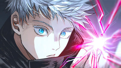 دانلود والپیپر ساتورو گوجو معکوس قرمز جوجوتسو کایسن Satoru Gojo Red Reversal Jujutsu Kaisen Anime