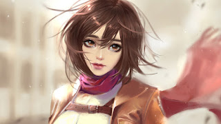 دانلود والپیپر میکاسا اکرمن Attack on Titan Mikasa Ackerman AoT | میکاسا یعنی ارن و روسری، تو یعنی نه ارن داری نه روسری.