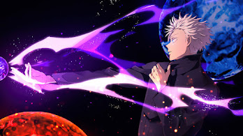 دانلود والپیپر ساتورو گوجو هالو پرپل جوجوتسو کایسن Satoru Gojo Hollow Purple Jujutsu Kaisen
