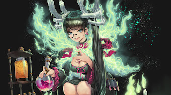 دانلود والپیپر دختر انیمه جادوگر Witch Anime Girl
