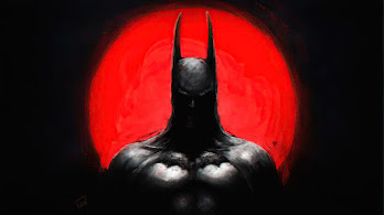 دانلود والپیپر بتمن آرت پس‌زمینه تیره Batman Art Dark Background
