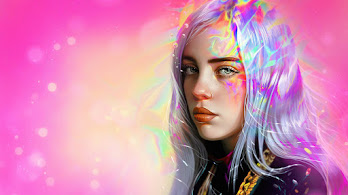 دانلود والپیپر بیلی آیلیش Billie Eilish Art