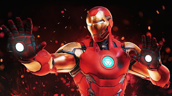 دانلود والپیپر آیرون من Repulsor Blaster Iron Man