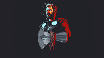 دانلود پوستر مینیمال تور استورم‌بریکر Thor Stormbreaker Axe Minimalist