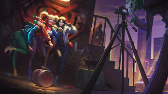 دانلود والپیپر هارلی کوئین و جوکر Harley Quinn Joker Girls