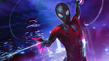 دانلود والپیپر مایلز مورالز اسپایدرمن وب شوت Miles Morales Spider-Man Webshoot