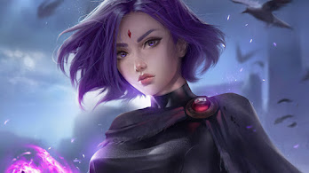 دانلود والپیپر ریون DC کامیکس Raven