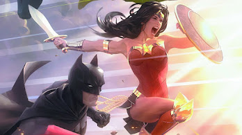 دانلود پوستر واندر وومن بتمن لیگ عدالت Wonder Woman Batman Justice League