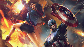 دانلود والپیپر کاپیتان آمریکا میس آمریکا Captain America Miss America