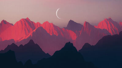 دانلود والپیپر منظره کوه Mountain Landscape Scenery