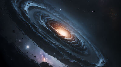 دانلود والپیپر کهکشان و ستاره Galaxy Stars Space Digital Art