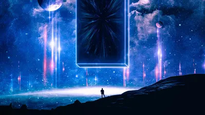 دانلود والپیپر سیاره آسمون ابر فضا ستاره شب Digital Art Planet Sky Clouds Space Stars Night Cosmos