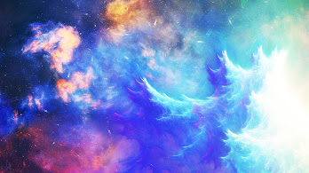 دانلود والپیپر موج‌های رنگی فضا Abstract Space Colorful Waves