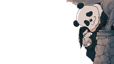 دانلود والپیپر پاندا، ماکی زنین و توگه اینوماکی جوجوتسو کایسن Jujutsu Kaisen Panda Maki Zenin Toge Inumaki