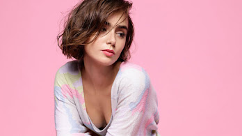 دانلود والپیپر لیلی کالینز زیبا Lily Collins Beautiful
