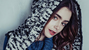دانلود والپیپر لیلی کالینز Lily Collins Model Photoshoot