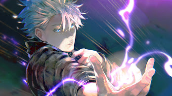 دانلود والپیپر ساتورو گوجو بنفش توخالی جوجوتسو کایسن Satoru Gojo Hollow Purple Jujutsu Kaisen