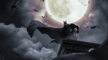 دانلود والپیپر بتمن و مون نایت Batman Moon Night