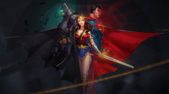 دانلود والپیپر بتمن واندر وومن سوپرمن دی‌سی Batman Wonder Woman Superman DC Superheroes