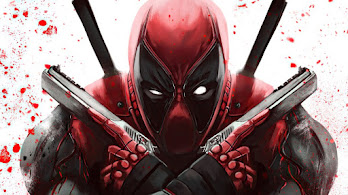 دانلود والپیپر آرت ددپول و اسلحه‌ها Deadpool Guns Art